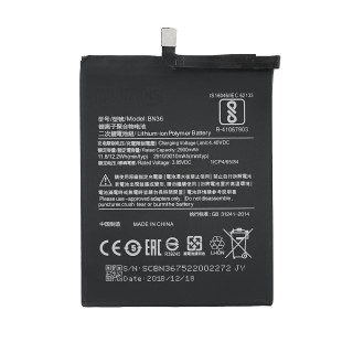 Batteria per Xiaomi Mi A2 / Mi 6X, BN36, 3010 mAh