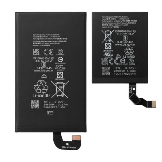 Batteria per Google Pixel 9 Pro Fold, main + sub, 3445 mAh + 1205 mAh Batteria per Google Pixel 9 Pro Fold, main + sub, 3445 mAh + 1205 mAh