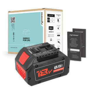 Batteria per Bosch GBH 18V / GDS 18V / GSA 18V / GSR 18V, 18V, 8.0 Ah
