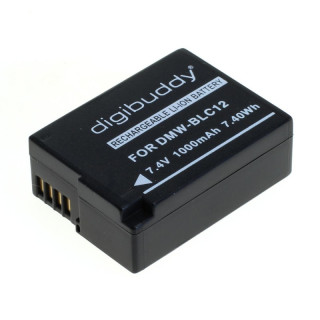 Batteria DMW-BLC12 per Panasonic Lumix DMC-FZ200 / DMC-GH2 / DMC-G5, 1000 mAh