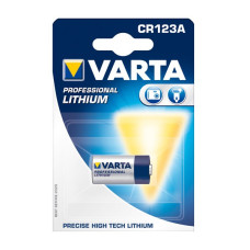Lithium batteria CR123A Varta Professional, 1 kos