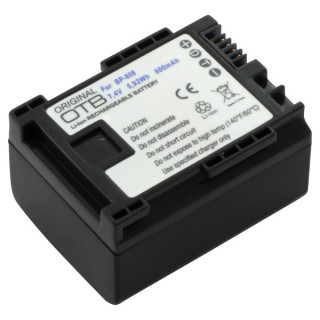 Batteria BP-808 per Canon FS10 / HF10 / HF100 / Legria HF-G10 / HF-S100, 800 mAh