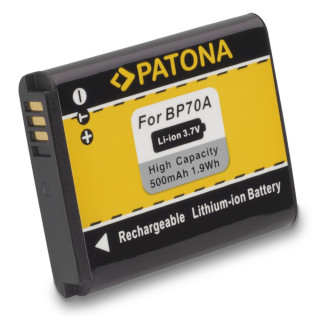 Batteria BP70A per Samsung ES65 / PL80 / SL50 / ST80, 500 mAh