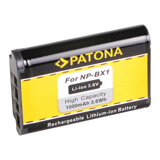 Batteria NP-BX1 per Sony Cybershot DSC-HX50 / DSC-HX300 / HDR-AS15, 1000 mAh