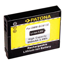 Batteria DMW-BCM13 per Panasonic Lumix DMC-FT5 / DMC-TZ40 / DMC-ZS30, 950 mAh