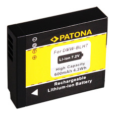 Batteria DMW-BLH7 per Panasonic Lumix DMC-GM1 / DMC-GM5, 600 mAh