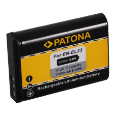 Batteria EN-EL23 per Nikon Coolpix P600 / P80 / S10, 1400 mAh
