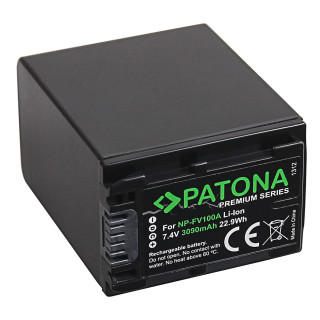 Batteria NP-FV100 za Sony DCR-HC16E / FDR-AX100E / HDR-XR105E, 3090 mAh