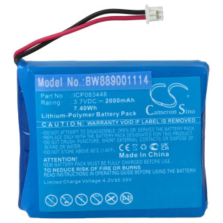 Batteria per Midland TecTalk Float, 2000 mAh