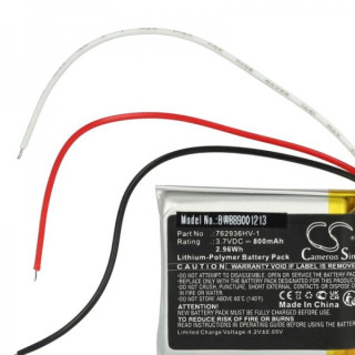 Batteria per Bose QuietComfort Earbuds Charging Base, 800 mAh