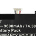 Batteria per Asus ZenBook 14 OLED UX3402QA / UX3402ZA / UX4302ZA, C22N2107, 9600 mAh