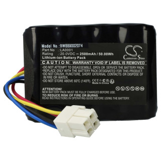 Batteria per Worx Landxcape LX790 / LX791 / LX792, 20 V, 2,5 Ah
