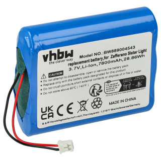Batteria per Zafferano Sister Light / Sister Mini, 7800 mAh