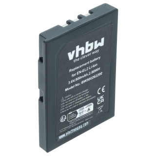 Batteria EN-EL2 per Nikon CoolPix 2500 / 3500 / SQ, 800 mAh Batteria EN-EL2 per Nikon CoolPix 2500 / 3500 / SQ, 800 mAh