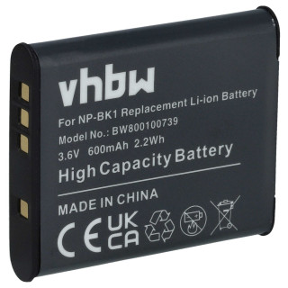 Batteria NP-BK1 per Sony CyberShot DSC-S750 / DSC-S950 / DSC-W370, 600 mAh Batteria NP-BK1 per Sony CyberShot DSC-S750 / DSC-S950 / DSC-W370, 600 mAh