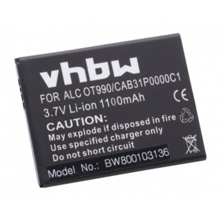 Batteria per Alcatel OT-910 / OT-985 / OT-990, 1100 mAh