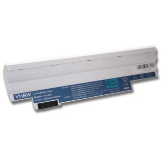 Batteria per Acer Aspire One 522 / 722 / D255 / D255E / D257, bianca, 6600 mAh