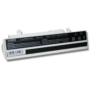 Batteria per Asus Eee PC 1011 / 1015 / 1016, bianca, 6600 mAh