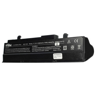 Batteria per Asus Eee PC 1011 / 1015 / 1016, nero, 6600 mAh