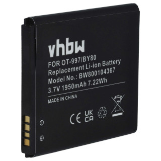 Batteria per Alcatel OT-997 / OT-5035, 1950 mAh Batteria per Alcatel OT-997 / OT-5035, 1950 mAh