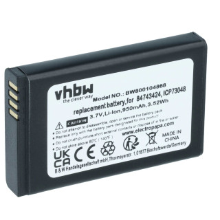 Batteria per Polycom 5020 / Spectralink 5020, 84743424, 950 mAh Batteria per Polycom 5020 / Spectralink 5020, 84743424, 950 mAh