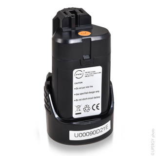 Batteria per Bosch PFM 10.8 LI / PSM 10.8 LI / PSR 10.8 LI-2, 10.8 V, 2.0 Ah
