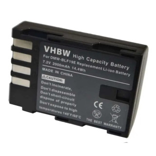 Batteria DMW-BLF19E per Panasonic Lumix DMC-GH3 / DMC-GH4 / DMC-GH4R, 2000 mAh