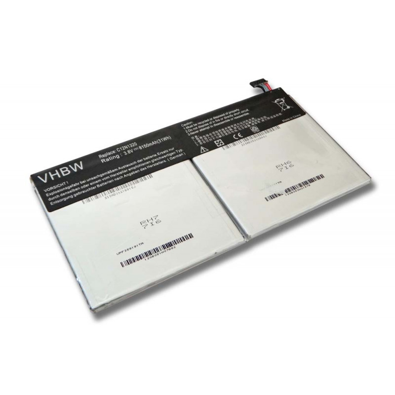 Cameronsino Batteria Di Ricambio Per ASUS Transformer Book T100, T100TA, T100T – Sostituisce C12N1320 – Li-Polymer 3.8V 8150mAh