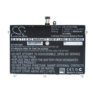 Batteria per Lenovo Yoga 2 11, 4600 mAh
