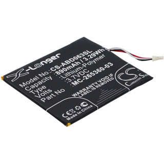 Batteria per Amazon Kindle 7 / 8 / WP63GW, 890 mAh