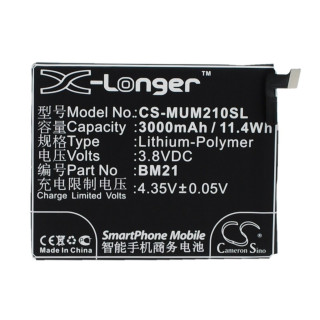Batteria per Xiaomi Mi Note / Libra, BN21, 3000 mAh
