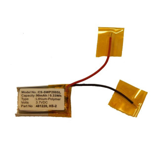 Batteria per Sony PlayStation 3D Glasses / WEP-200, 90 mAh