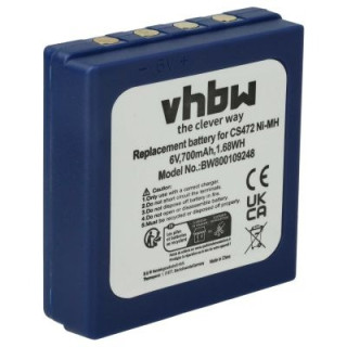 Batteria per HBC Radiomatic BA222060 / BA203060, blu, 700 mAh