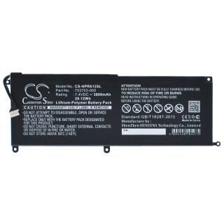 Batteria per HP Pro X2 612 G1, per tablet, 3800 mAh