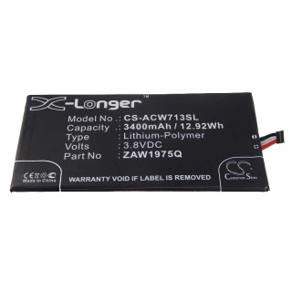 Batteria per Acer Iconia Tab 7 / A1-713, 3400 mAh