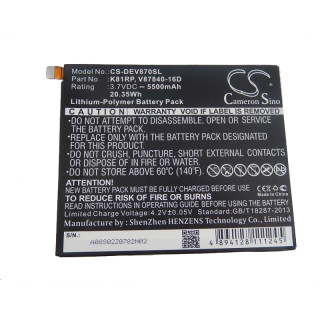 Batteria per Dell Venue 8 7000 / Venue 8 7840, 5500 mAh