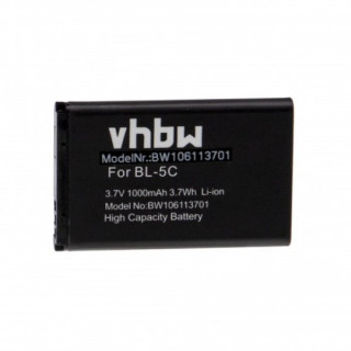 Batteria per Nokia 1100 / 2600 / 6600 / N70 / N71, BL-5C, 1000 mAh