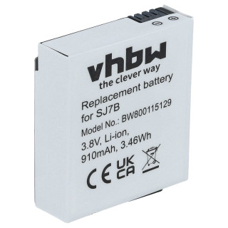 Batteria SJ7B per SJCam SJ7 Star, 910 mAh Batteria SJ7B per SJCam SJ7 Star, 910 mAh