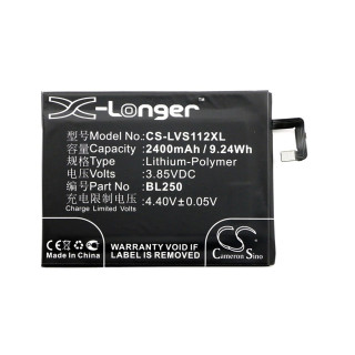 Batteria per Lenovo Vibe S1, 2400 mAh