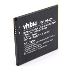 Batteria per Alcatel One Touch Pop 4 / OT-5051, 1750 mAh Batteria per Alcatel One Touch Pop 4 / OT-5051, 1750 mAh