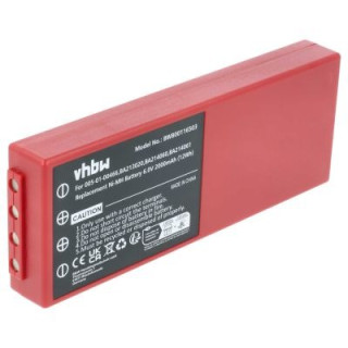 Batteria per HBC Radiomatic BA210040 / BA211060, rossa, 2000 mAh