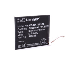 Batteria per Nokia 6 (2017), HE317, 3000 mAh Batteria per Nokia 6 (2017), HE317, 3000 mAh