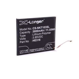 Batteria per Nokia 6, 3000 mAh