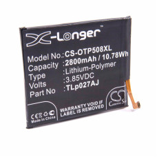 Batteria per Alcatel A5 / A50 / OT-5085D, 2800 mAh