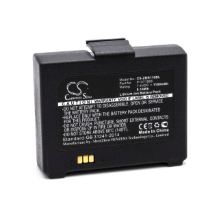 Batteria per Bixolon SPP-R200 / Zebra ZQ110, 7.4 V, 1100 mAh