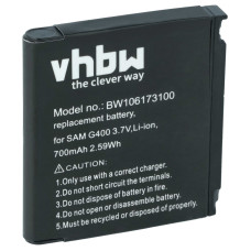 Batteria per Samsung SGH-G400 / SGH-F330 / SGH-J400, 700 mAh Batteria per Samsung SGH-G400 / SGH-F330 / SGH-J400, 700 mAh