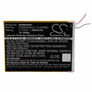 Batteria per Alcatel One Touch Pixi 3 7.0, 2800 mAh