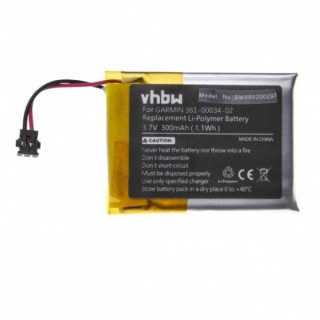 Batteria per Garmin Fenix 3 / Fenix 3 HR, 361-00034-02, 300 mAh