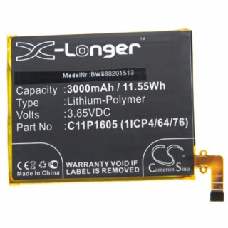 Batteria per Asus ZenFone 3 Deluxe / ZS550ML, C11P1605, 3000 mAh