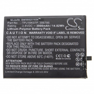 Batteria per Wiko View3 Pro, 3900 mAh